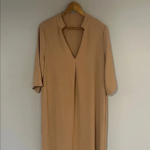 Amazon Sz XL Women’s Camel Brown Maxi Dress Lightweight #neutral #minimalist - Picture 3 of 11